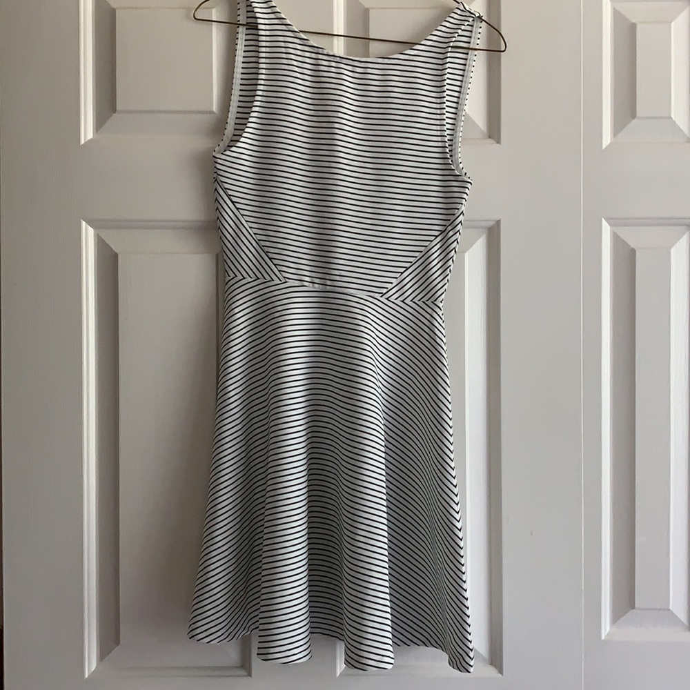 White Dress with stripes